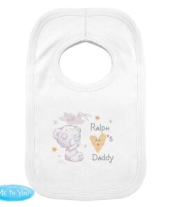 Personalised Tiny Tatty Teddy I Heart Baby Bib
