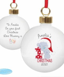 Personalised Tiny Tatty Teddy ‘My 1st Christmas’ Bauble