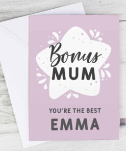 Personalised To My Bonus Mum Card