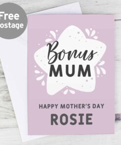 Personalised To My Bonus Mum Card