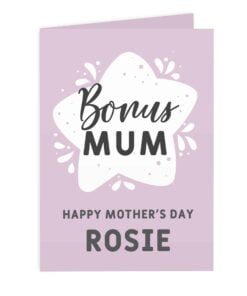 Personalised To My Bonus Mum Card