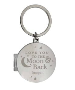 Personalised To the Moon and Back…Photo Keyring