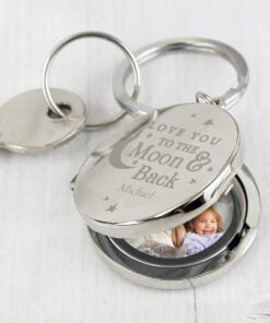 Personalised To the Moon and Back…Photo Keyring