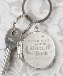 Personalised To the Moon and Back…Photo Keyring
