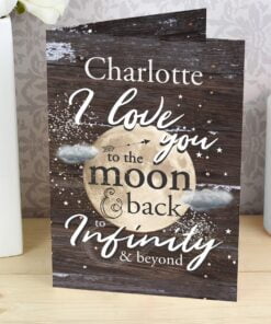 Personalised ‘To the Moon & Infinity’ Gift Card