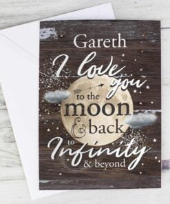 Personalised ‘To the Moon & Infinity’ Gift Card