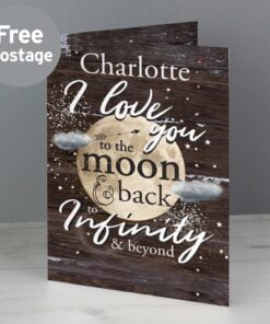 Personalised ‘To the Moon & Infinity’ Gift Card