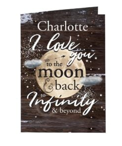 Personalised ‘To the Moon & Infinity’ Gift Card
