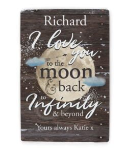 Personalised To the Moon & Infinity… Sign