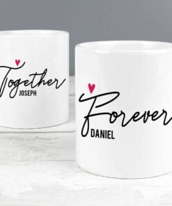 Personalised Together Forever Mug Set