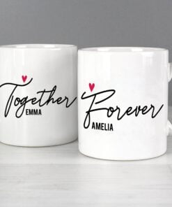 Personalised Together Forever Mug Set