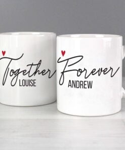 Personalised Together Forever Mug Set
