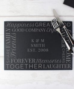 Personalised ‘Together’ Slate Placemat