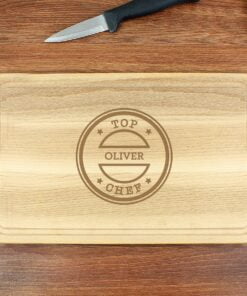 Personalised Top Chef Large Chopping Board