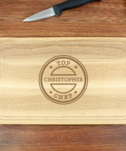 Personalised Top Chef Large Chopping Board