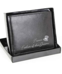Personalised Top Hat Leather Wallet