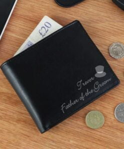 Personalised Top Hat Leather Wallet
