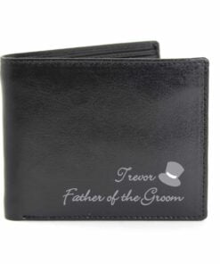 Personalised Top Hat Leather Wallet
