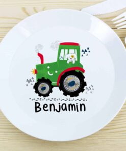 Personalised Tractor Plastic Plate