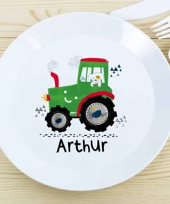 Personalised Tractor Plastic Plate