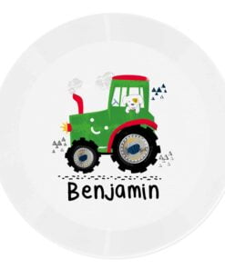 Personalised Tractor Plastic Plate