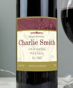 Personalised Traditional Red Wine