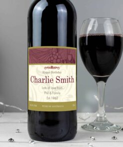 Personalised Traditional Red Wine
