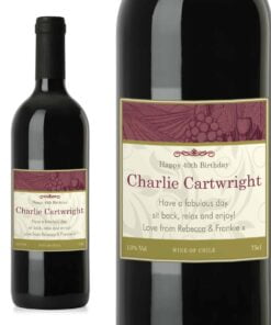 Personalised Traditional Red Wine