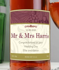 Personalised Traditional Rose Wine
