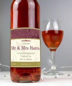 Personalised Traditional Rose Wine