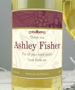 Personalised Traditional White Wine