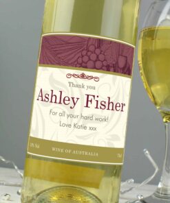 Personalised Traditional White Wine