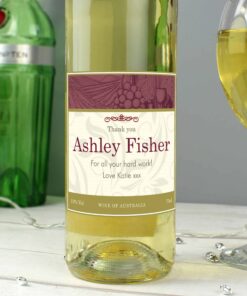 Personalised Traditional White Wine