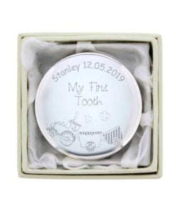 Personalised Train My First Tooth Trinket Box