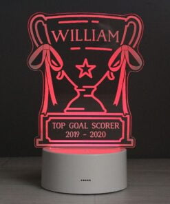 Personalised Trophy LED Colour Changing Night Light
