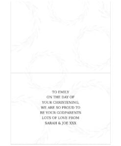 Personalised ‘Truly Blessed’ Christening Card