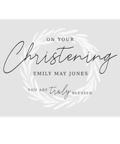 Personalised ‘Truly Blessed’ Christening Card