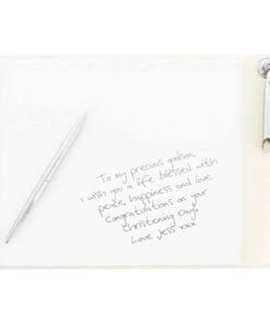 Personalised ‘Truly Blessed’ Christening Hardback Guest Book & Pen