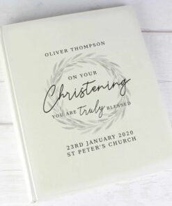 Personalised ‘Truly Blessed’ Christening Album With Sleeves