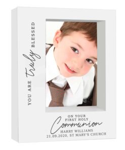 Personalised ‘Truly Blessed’ First Holy Communion 5×7 Box Photo Frame