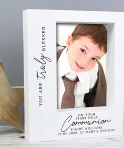Personalised ‘Truly Blessed’ First Holy Communion 5×7 Box Photo Frame