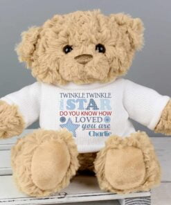 Personalised Twinkle Boys Teddy Bear