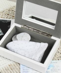Personalised Twinkle Girls White Keepsake Box