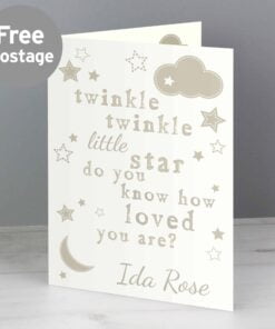 Personalised Twinkle Twinkle Card