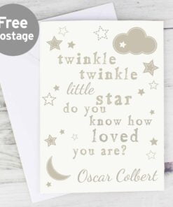 Personalised Twinkle Twinkle Card