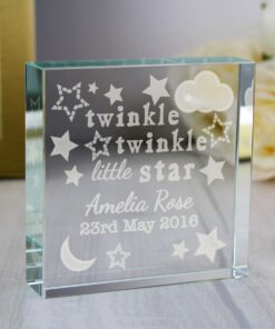 Personalised Twinkle Twinkle Large Crystal Token