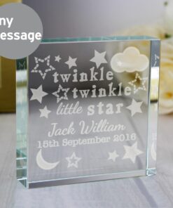 Personalised Twinkle Twinkle Large Crystal Token