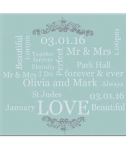 Personalised Typography Glass Chopping Board/Worktop Saver