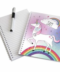 Personalised Unicorn A5 Notebook