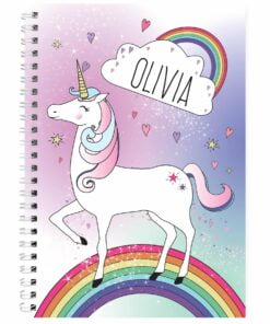 Personalised Unicorn A5 Notebook